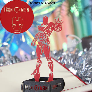 Carte de voeux Pop up 3D Ironman