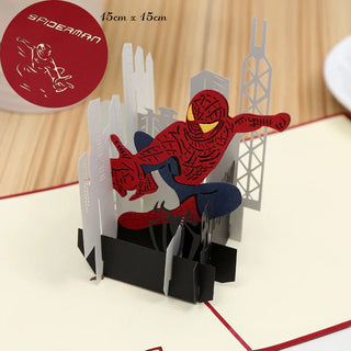 Carte de voeux Pop Up 3D Spiderman