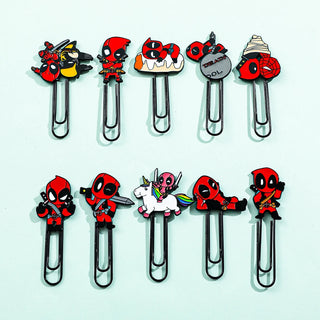 Marque page metal clip DeadPool