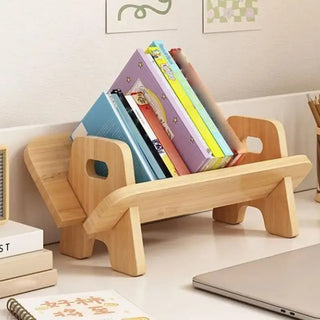 Bibliothèque de table en bois