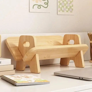 Bibliothèque de table en bois