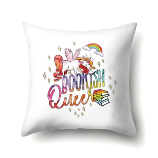 Housse de coussin licorne